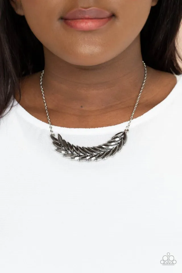 Paparazzi Necklace ~ Flight of FANCINESS - Silver