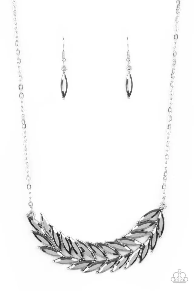 Paparazzi Necklace ~ Flight of FANCINESS - Silver