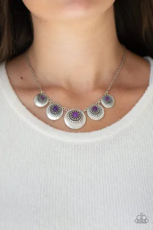 Paparazzi Necklace ~ Solar Beam - Purple