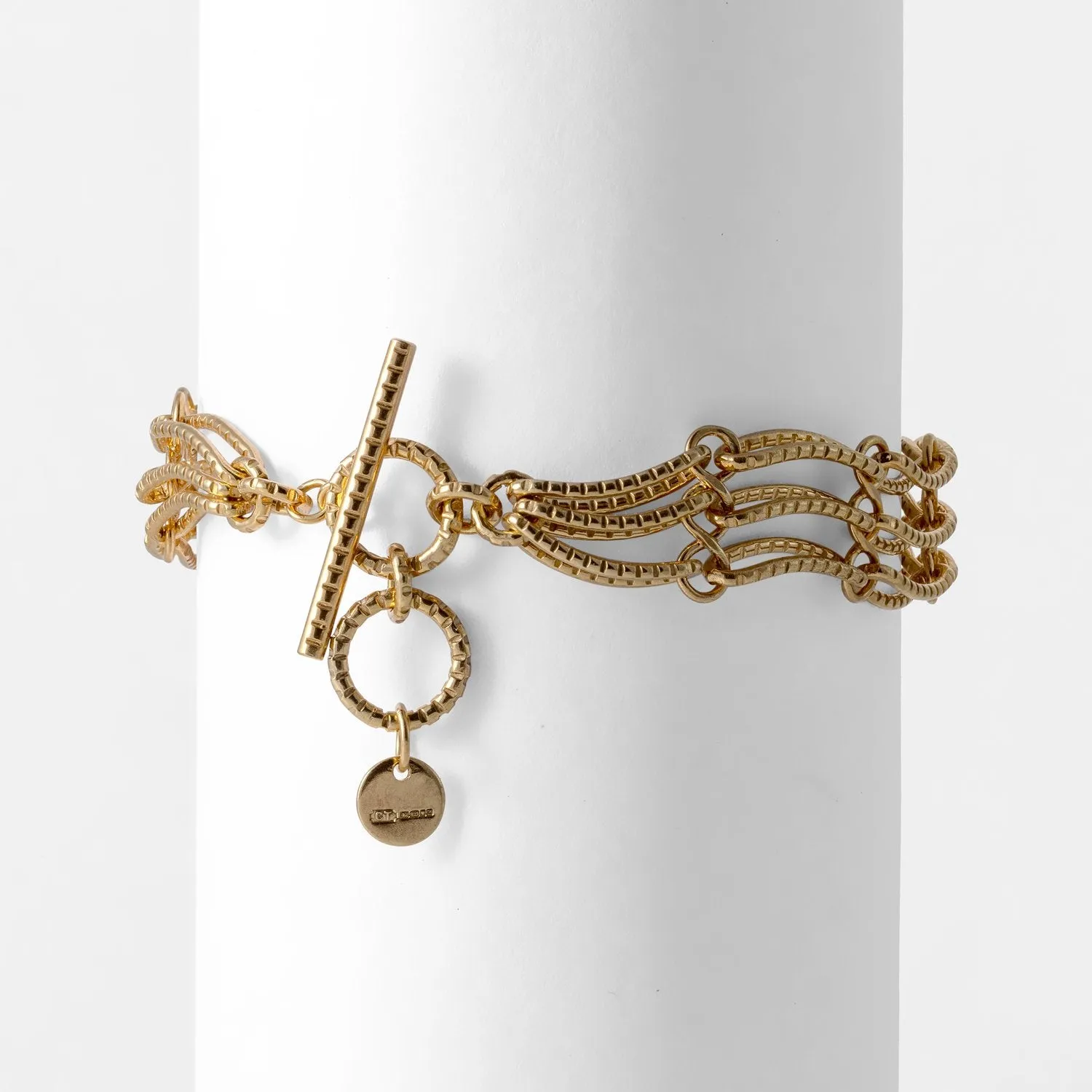 Serpentine Wiggle Bracelet - Gold