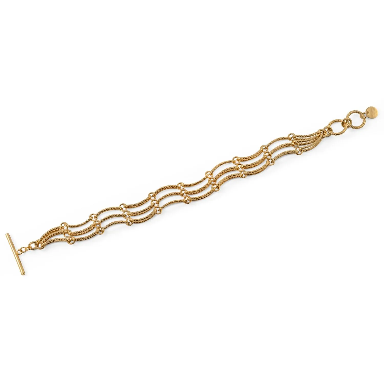 Serpentine Wiggle Bracelet - Gold