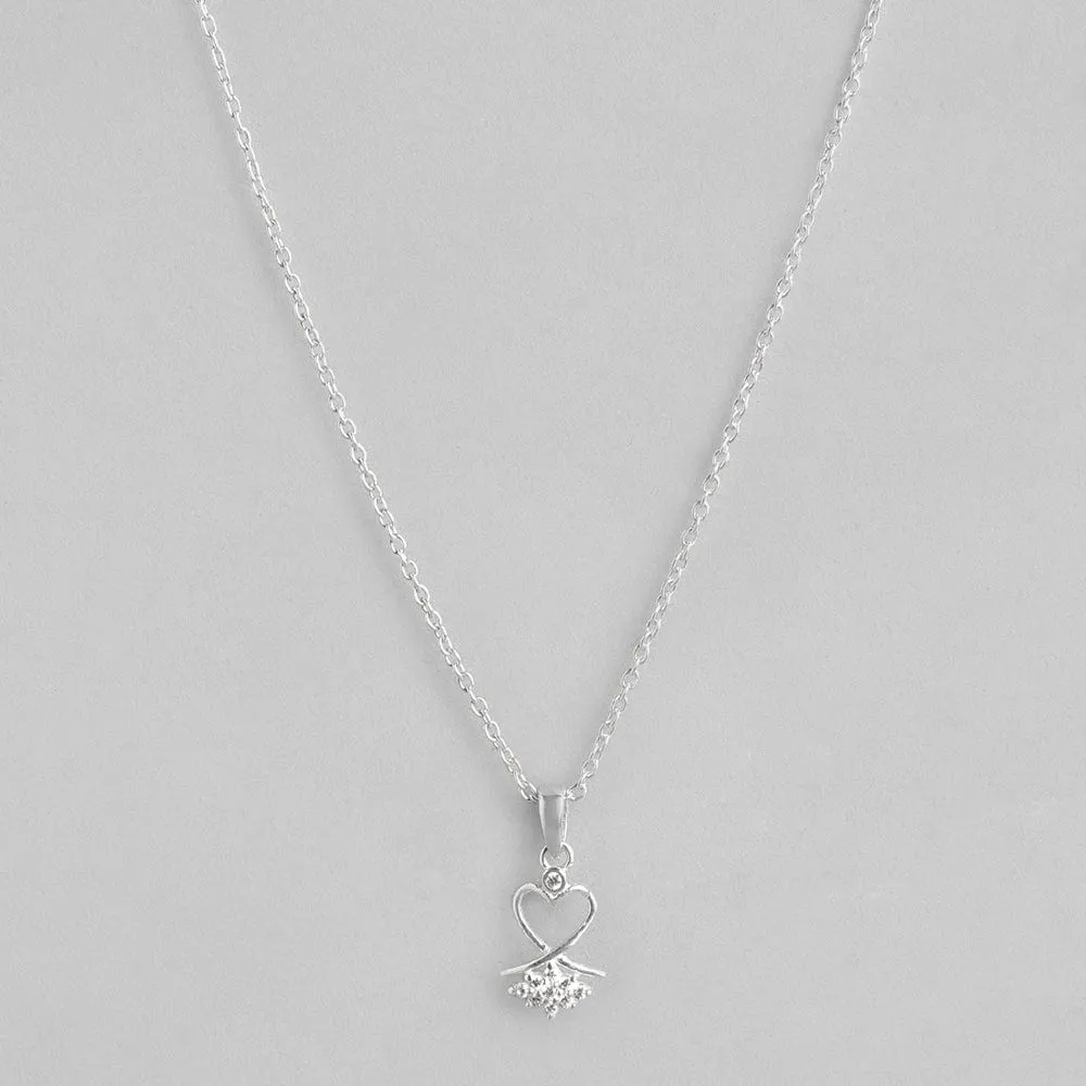 Silver zircon Necklace