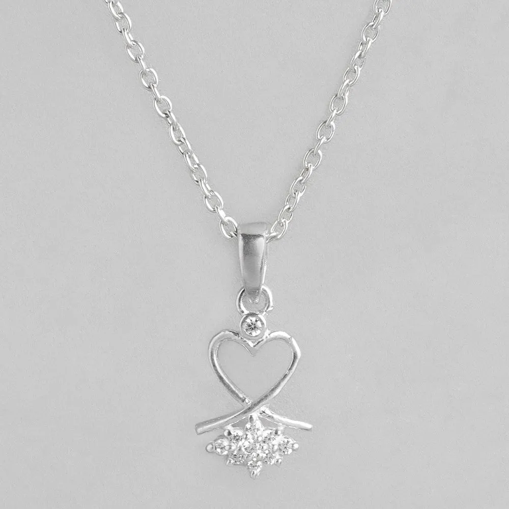 Silver zircon Necklace