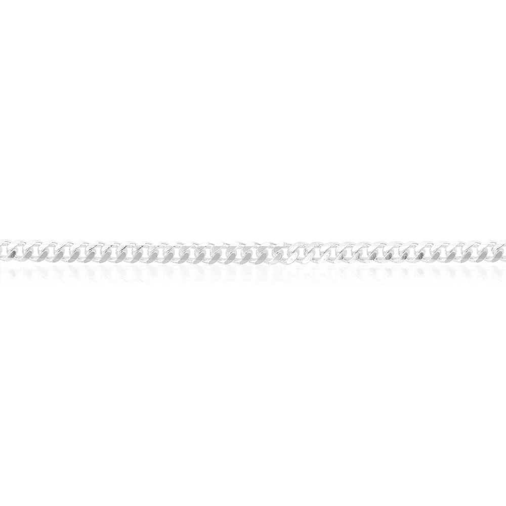 Sterling Silver 100 Gauge Diamond Cut 60cm Curb Chain