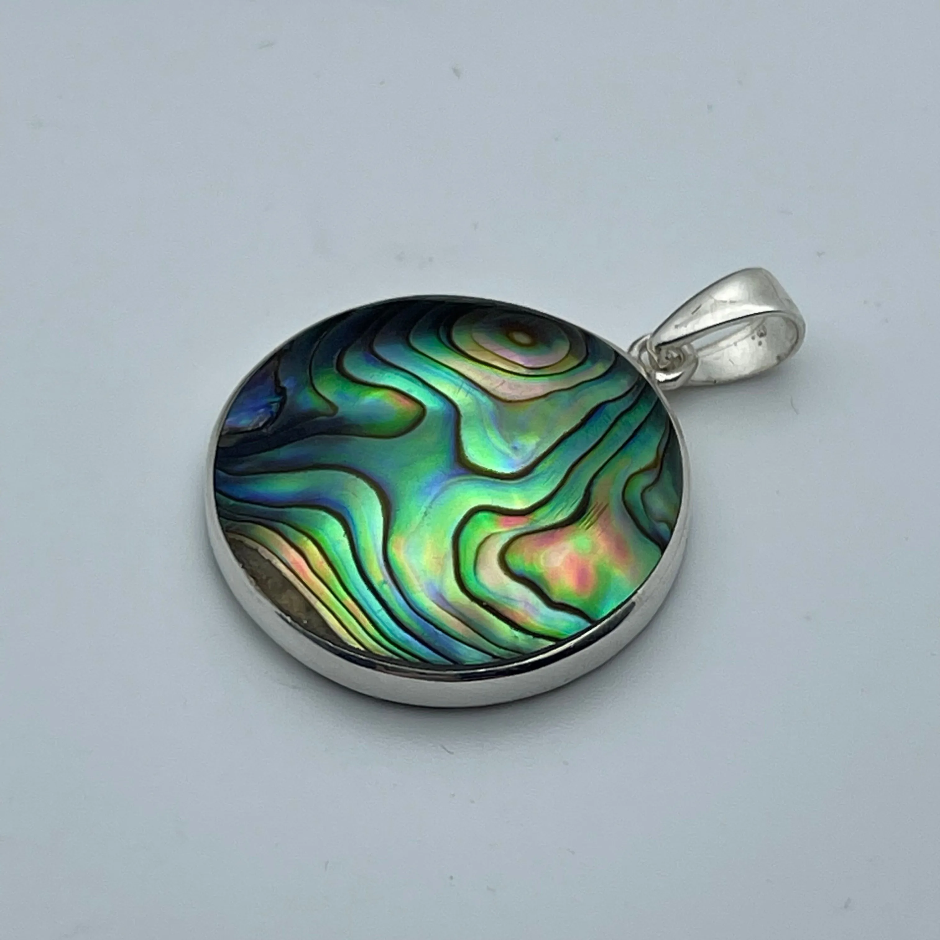 Sterling Silver Abalone Tree of Life Pendant