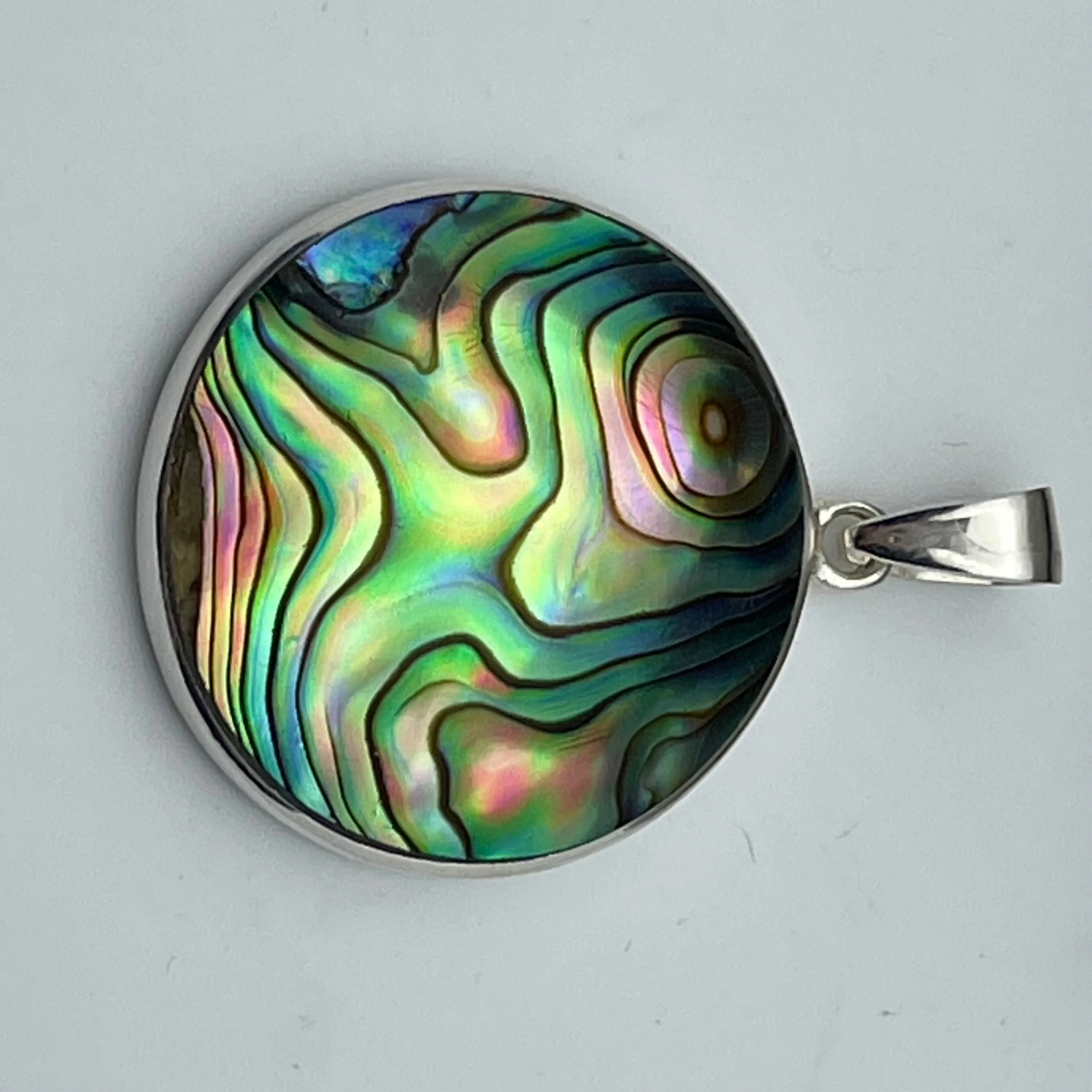 Sterling Silver Abalone Tree of Life Pendant