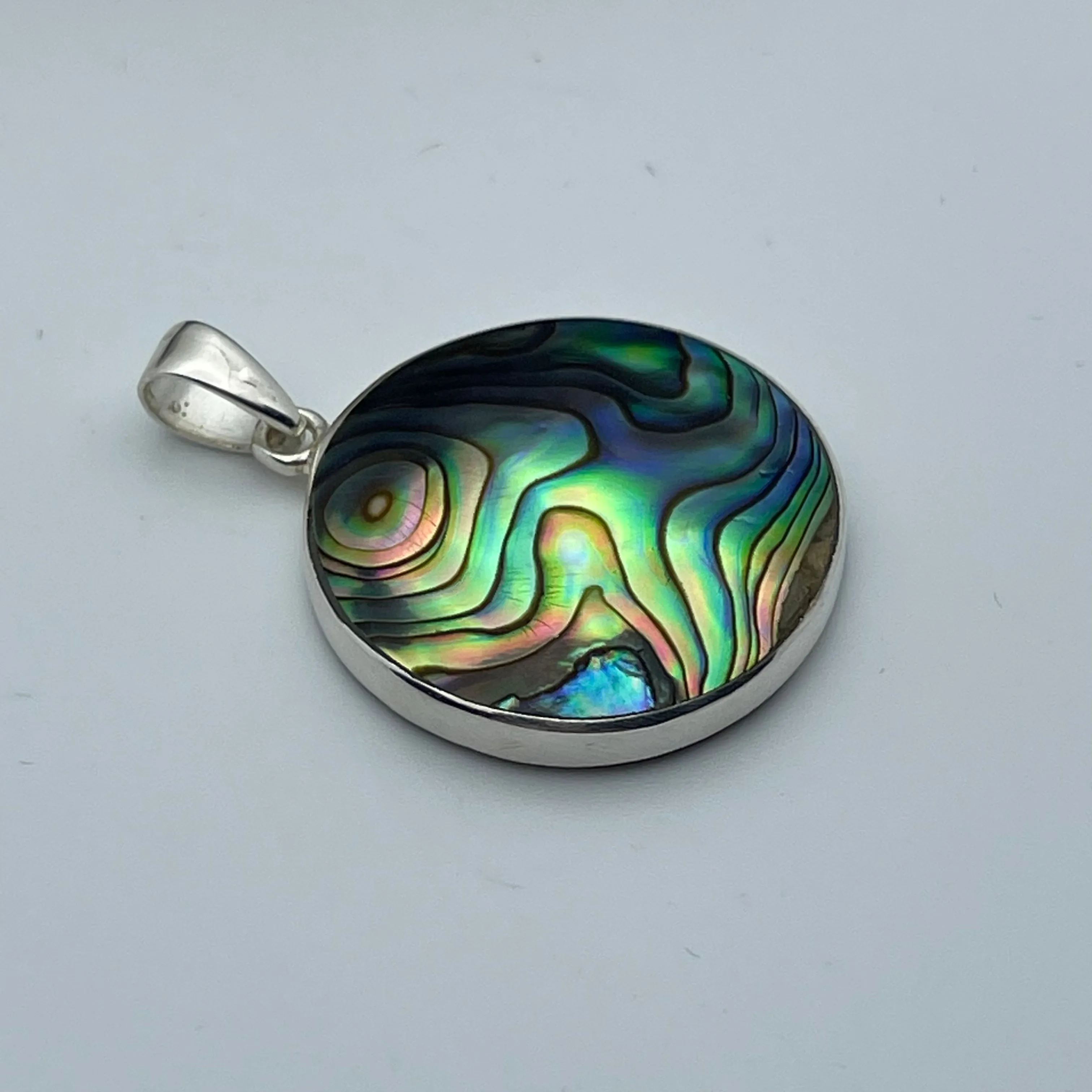 Sterling Silver Abalone Tree of Life Pendant