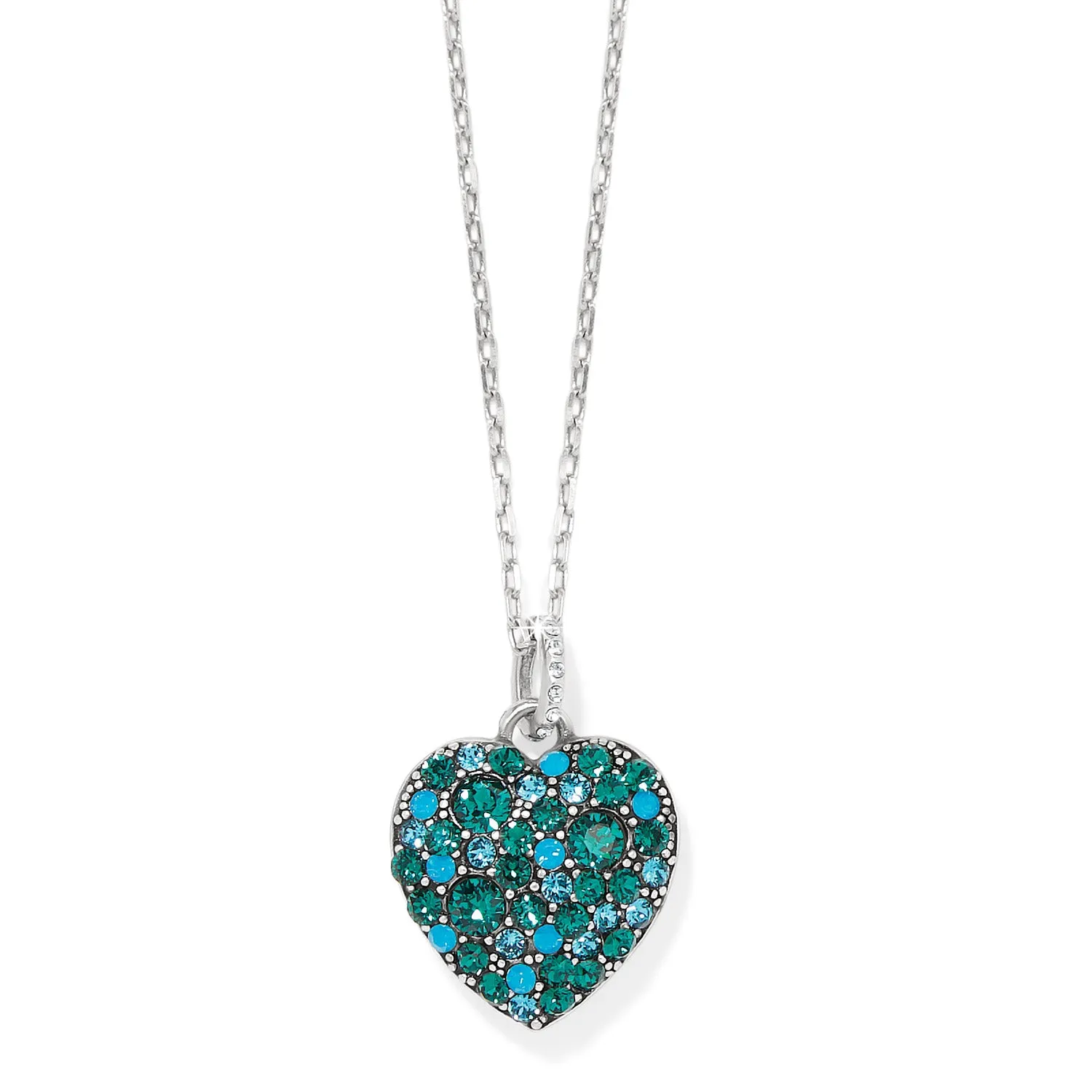 Sweet Love Necklace/Silver-Emerald