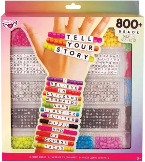 Tell Your Story Alphabet Bead Bracelet Kit