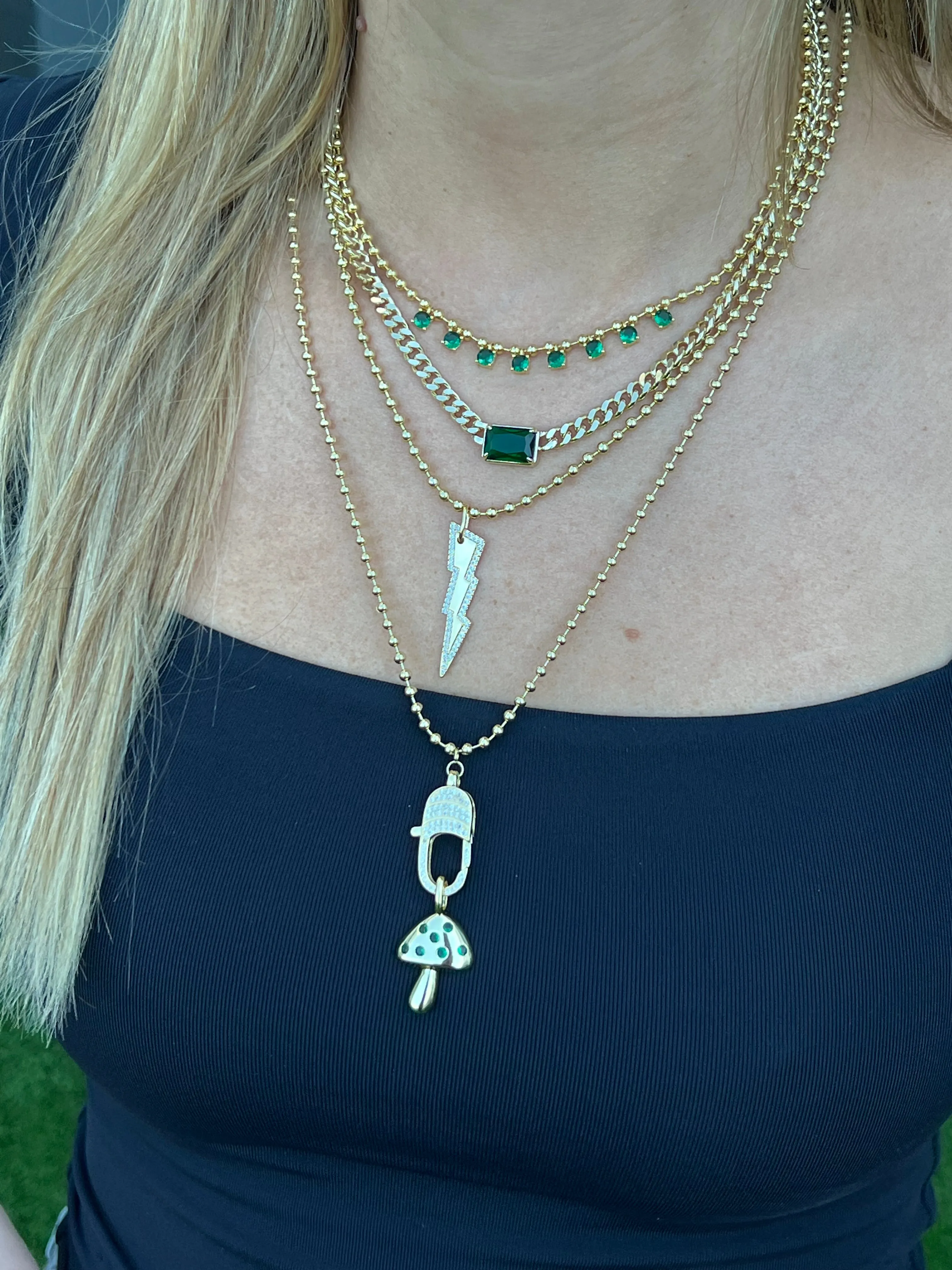 The Green Emerald Cuban Necklace