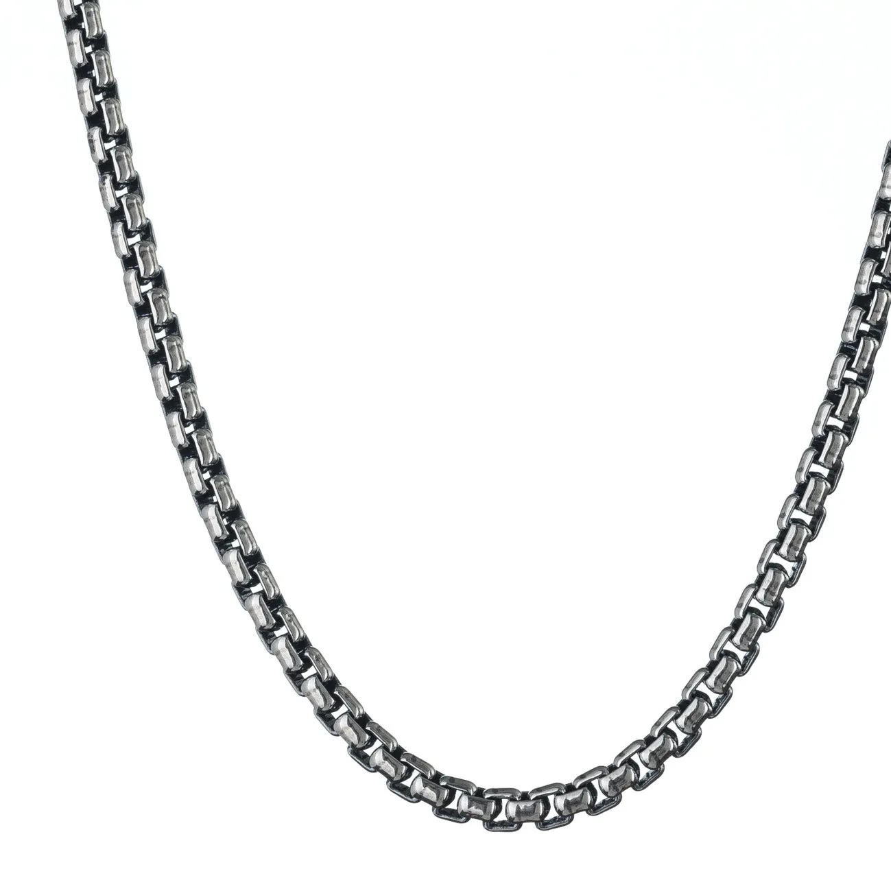 Thick Silver Box Venetian Chain 3.7mm