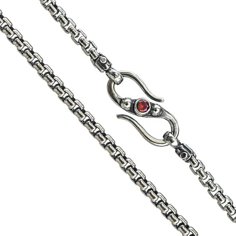 Thick Silver Box Venetian Chain 3.7mm