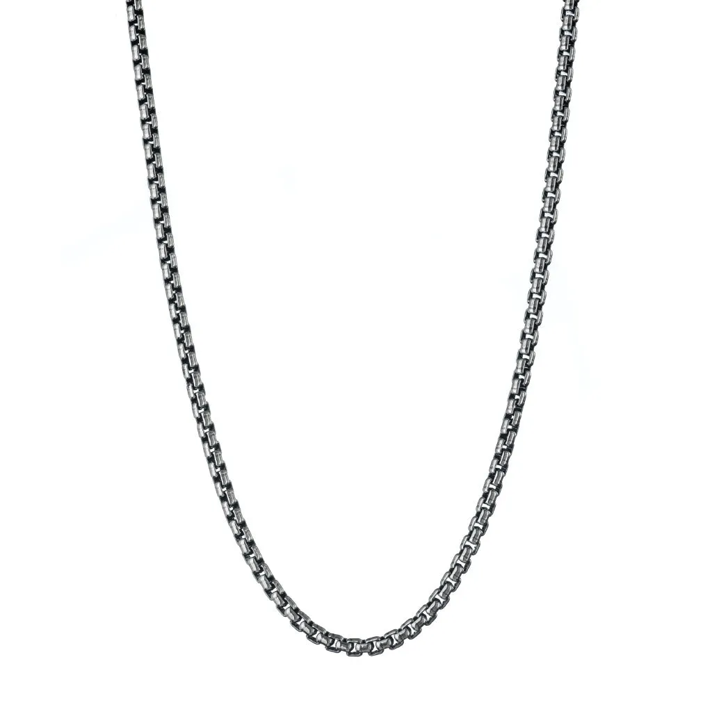 Thick Silver Box Venetian Chain 3.7mm