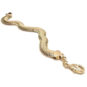 WIDE FLAT SNAKE CHAIN BRACELET