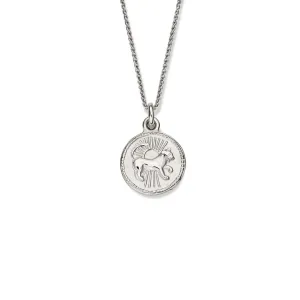 Zodiac Leo Necklace Pendant Silver